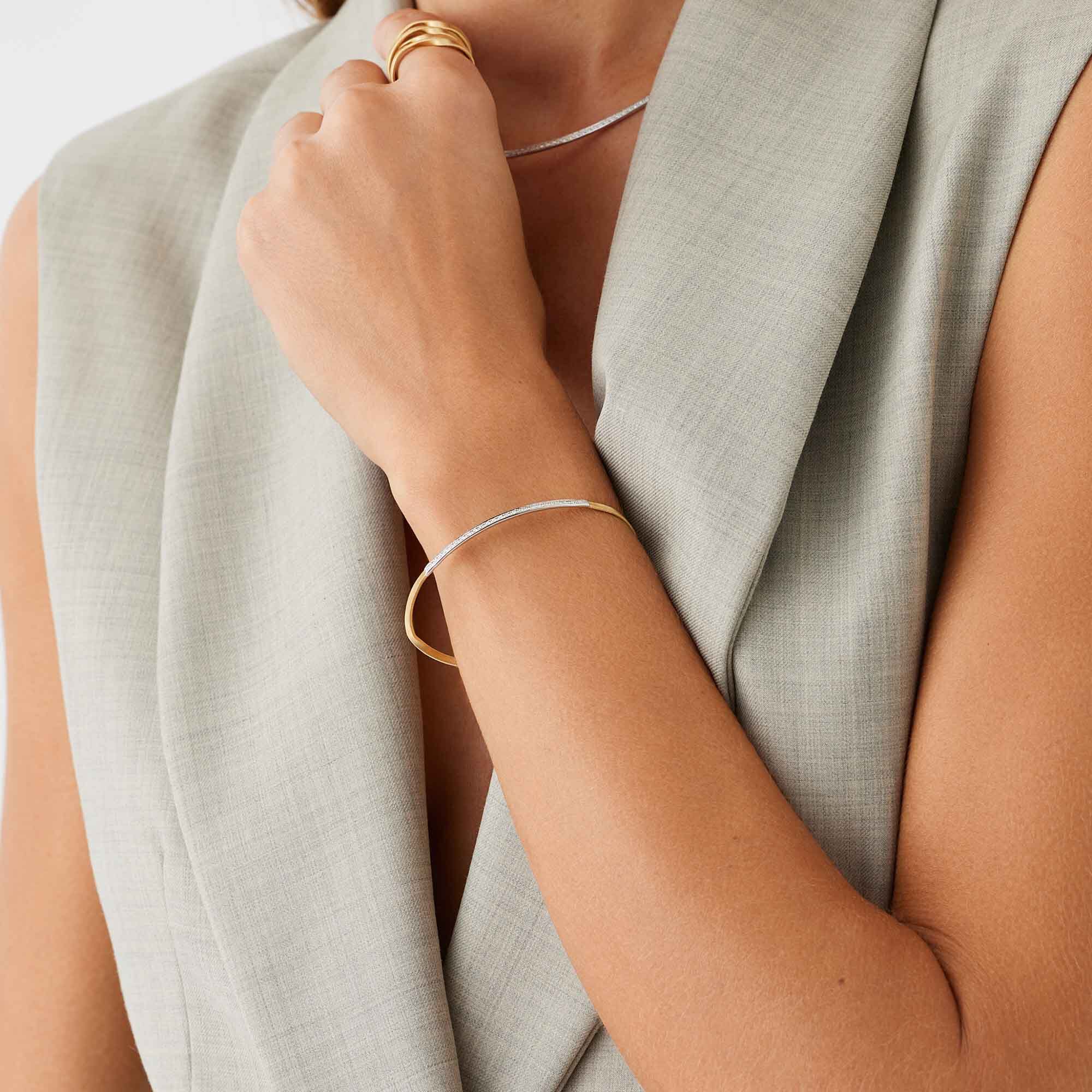 MARCO BICEGO Marrakech Bracelet In 18K Yellow Gold With Diamonds